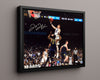Villanova Autograph Print - Donte DiVincenzo Dunk - Big Game Bounce College FSPrints Floating Canvas 16x20