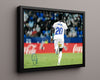 Vinicius Jr Real Madrid Autograph Print - Rising Star Run Soccer FramedSportPrints Floating Canvas 16x20