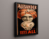 Vintage Magic Poster - Alexander - Knows All Sees All Magic Vintage Framed Prints Floating Canvas 16x20