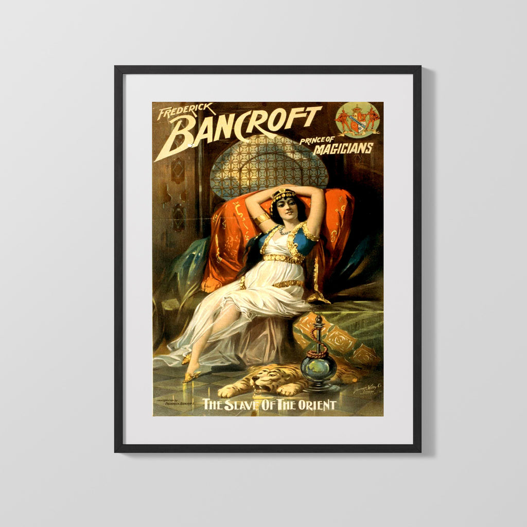 Vintage Magic Poster - Bancroft - Slave of the Orient Magic Vintage Framed Prints Gallery Frame 16x20