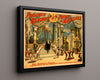 Vintage Magic Poster - Bancroft - The Magician Palace Magic Vintage Framed Prints Floating Canvas 16x20