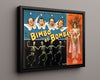 Vintage Magic Poster - Bimbo of Bombay - Skeleton Dance Magic Vintage Framed Prints Floating Canvas 16x20