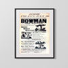 Vintage Magic Poster - Bowman the Wizard - Cabinet of Wonders Magic Vintage Framed Prints Gallery Frame 16x20