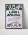 Vintage Magic Poster - Hardeen - Challenge Accepted Magic Vintage Framed Prints Poster 16x20