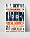 Vintage Magic Poster - Hardeen - King of Handcuffs Magic Vintage Framed Prints Poster 16x20