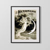 Vintage Magic Poster - Herrmann - Maid of the Moon Magic Vintage Framed Prints Gallery Frame 16x20