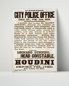 Vintage Magic Poster - Houdini - Liverpool Police Affidavit Magic Vintage Framed Prints Poster 16x20