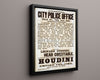 Vintage Magic Poster - Houdini - Liverpool Police Affidavit Magic Vintage Framed Prints Floating Canvas 16x20