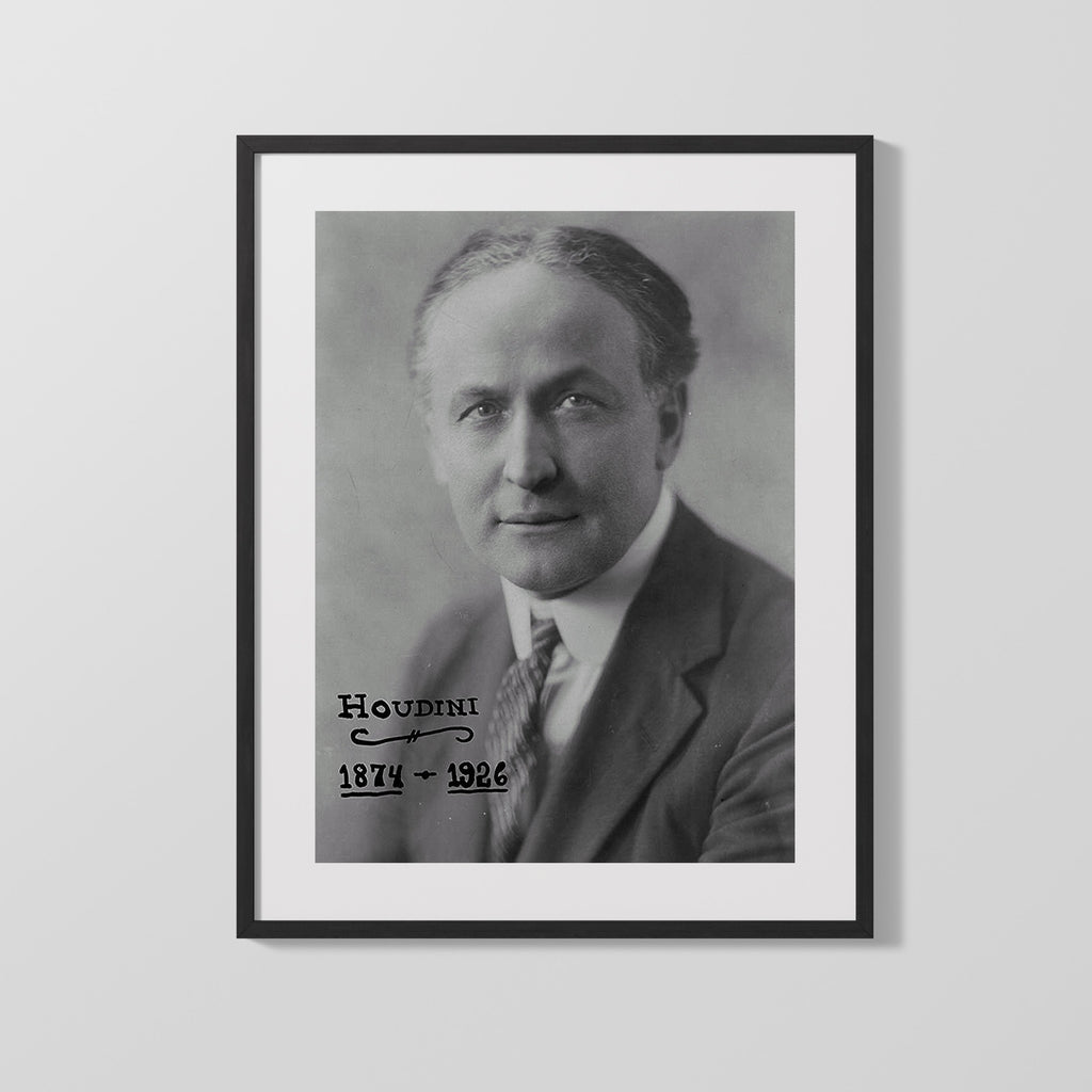 Vintage Magic Poster - Houdini - Master of Mystery Magic Vintage Framed Prints Gallery Frame 16x20