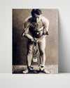 Vintage Magic Poster - Houdini - Shackled but Unbroken Magic Vintage Framed Prints Poster 16x20