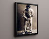Vintage Magic Poster - Houdini - Shackled but Unbroken Magic Vintage Framed Prints Floating Canvas 16x20