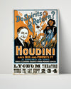 Vintage Magic Poster - Houdini - Shackled Defiance Magic Vintage Framed Prints Poster 16x20