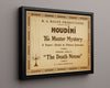 Vintage Magic Poster - Houdini - Spirit Debunker Magic Vintage Framed Prints Floating Canvas 16x20