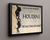 Vintage Magic Poster - Houdini - The Death Noose Magic Vintage Framed Prints Floating Canvas 16x20