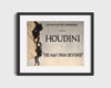 Vintage Magic Poster - Houdini - The Man From Beyond Magic Vintage Framed Prints Gallery Frame 16x20