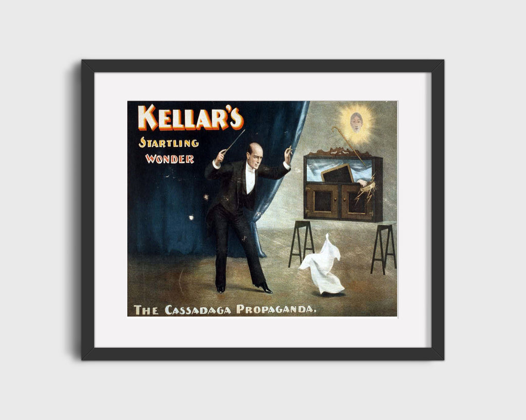 Vintage Magic Poster - Kellar - Cassadaga Propaganda Magic Vintage Framed Prints Gallery Frame 16x20