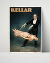Vintage Magic Poster - Kellar - Levitation Act Magic Vintage Framed Prints Poster 16x20