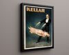 Vintage Magic Poster - Kellar - Levitation Act Magic Vintage Framed Prints Floating Canvas 16x20
