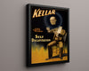 Vintage Magic Poster - Kellar - Self Decapitation Magic Vintage Framed Prints Floating Canvas 16x20