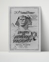 Vintage Magic Poster - Society of American Magicians Dinner Magic Vintage Framed Prints Poster 16x20
