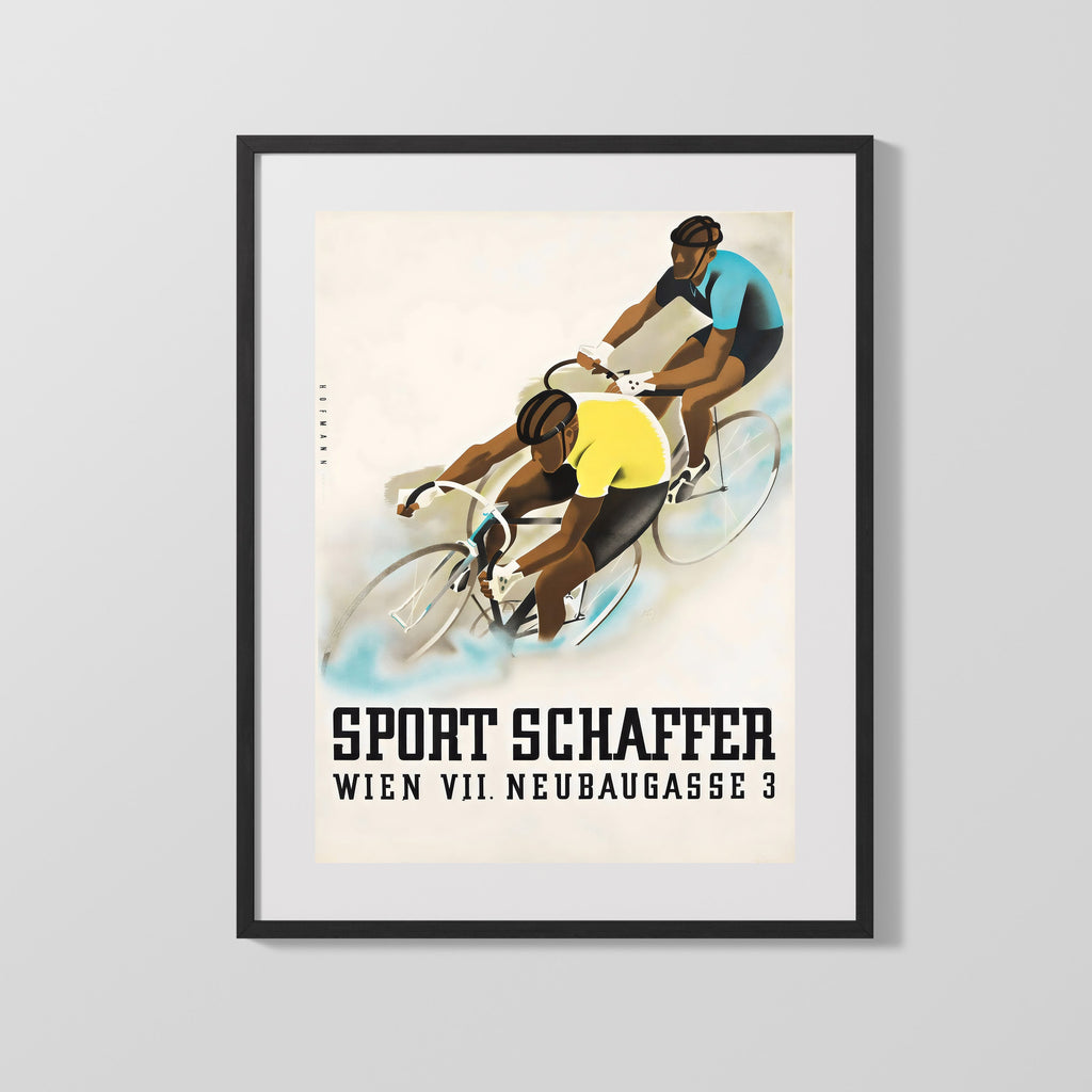 pedal power vienna Vintage Racing Poster - Vienna Cycling
