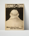 Vintage Theater Poster - Browns in Town - Back of the Joke Theater Vintage Framed Prints Poster 16x20