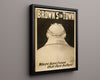Vintage Theater Poster - Browns in Town - Back of the Joke Theater Vintage Framed Prints Floating Canvas 16x20