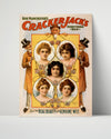 Vintage Theater Poster - CrackerJacks - Wit and Beauty Theater Vintage Framed Prints Poster 16x20
