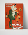 Vintage Theater Poster - Devils Auction - Lantern Parade Theater Vintage Framed Prints Poster 16x20