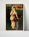 Vintage Theater Poster - Devils Auction - Masquerade Kiss Theater Vintage Framed Prints Poster 16x20