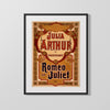 Vintage Theater Poster - Romeo and Juliet - Timeless Tragedy Theater Vintage Framed Prints Gallery Frame 16x20