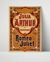 Vintage Theater Poster - Romeo and Juliet - Timeless Tragedy Theater Vintage Framed Prints Poster 16x20