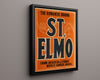 Vintage Theater Poster - St Elmo Theater Vintage Framed Prints Floating Canvas 16x20