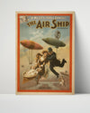 Vintage Theater Poster - The Air Ship Theater Vintage Framed Prints Poster 16x20