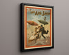 Vintage Theater Poster - The Air Ship Theater Vintage Framed Prints Floating Canvas 16x20
