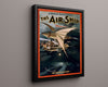 Vintage Theater Poster - The Air Ship The Fly Cop Theater Vintage Framed Prints Floating Canvas 16x20