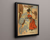 Vintage Theater Poster - The Circus Girl Theater Vintage Framed Prints Floating Canvas 16x20