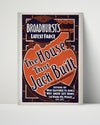 Vintage Theater Poster - The House That Jack Built Theater Vintage Framed Prints Poster 16x20