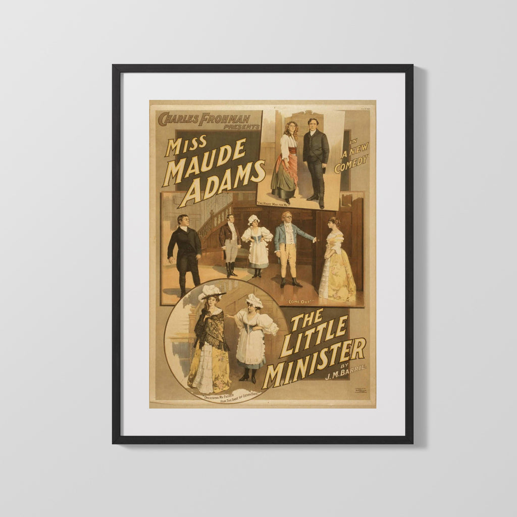 Vintage Theater Poster - The Little Minister Theater Vintage Framed Prints Gallery Frame 16x20