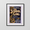 Vintage Theater Poster - The School Girl Theater Vintage Framed Prints Gallery Frame 16x20