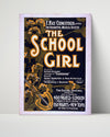 Vintage Theater Poster - The School Girl Theater Vintage Framed Prints Poster 16x20