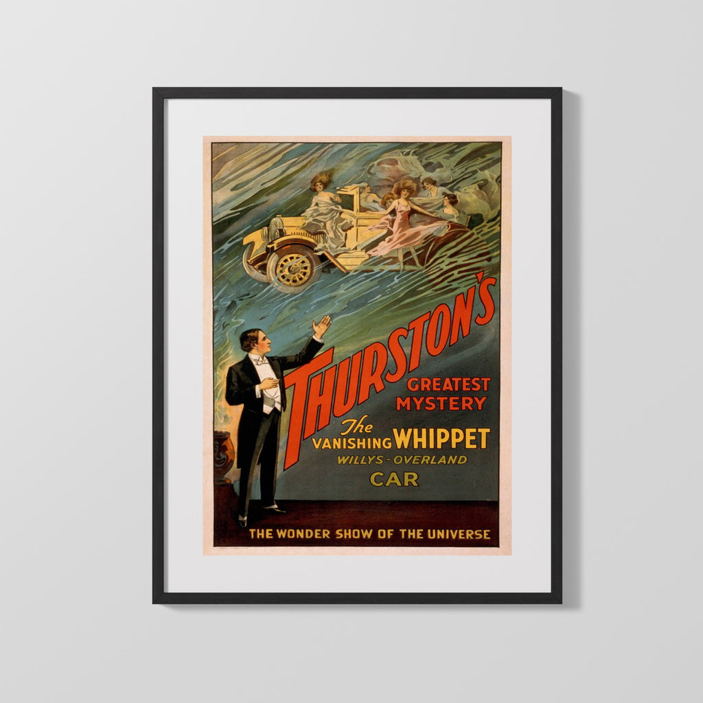 Vintage Theater Poster - Thurstons Greatest Mystery Theater Vintage Framed Prints Gallery Frame 16x20