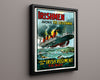 Vintage War Poster - Avenge the Lusitania Join an Irish Regiment Today WWII Posters Vintage Framed Prints Floating Canvas 16x20