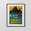 Vintage War Poster - Beat Back The Hun With Liberty Bonds WWII Posters Vintage Framed Prints Gallery Frame 16x20
