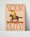 Vintage War Poster - Dont Tell Him What You Know WWII Posters Vintage Framed Prints Poster 16x20