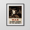 Vintage War Poster - Empire Call - RallyUp WWII Posters Vintage Framed Prints Gallery Frame 16x20