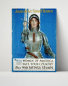 Vintage War Poster - Joan of Arc Saved France WWII Posters Vintage Framed Prints Poster 16x20