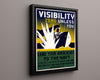 Vintage War Poster - Visibility Zero - Lend Your Eyes WWII Posters Vintage Framed Prints Floating Canvas 16x20