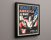 Vintage War Poster - Wake Up America Day - Lantern Call WWII Posters Vintage Framed Prints Floating Canvas 16x20