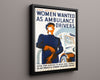 Vintage War Poster - Women Ambulance Drivers - Roll With It WWII Posters Vintage Framed Prints Floating Canvas 16x20